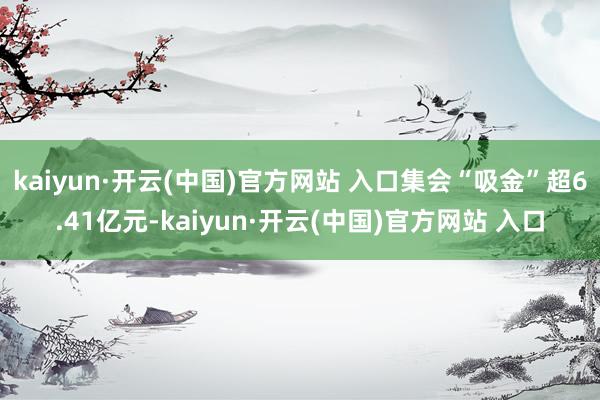 kaiyun·开云(中国)官方网站 入口集会“吸金”超6.41亿元-kaiyun·开云(中国)官方网站 入口