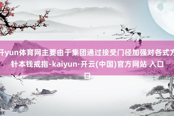 开yun体育网主要由于集团通过接受门径加强对各式方针本钱戒指-kaiyun·开云(中国)官方网站 入口